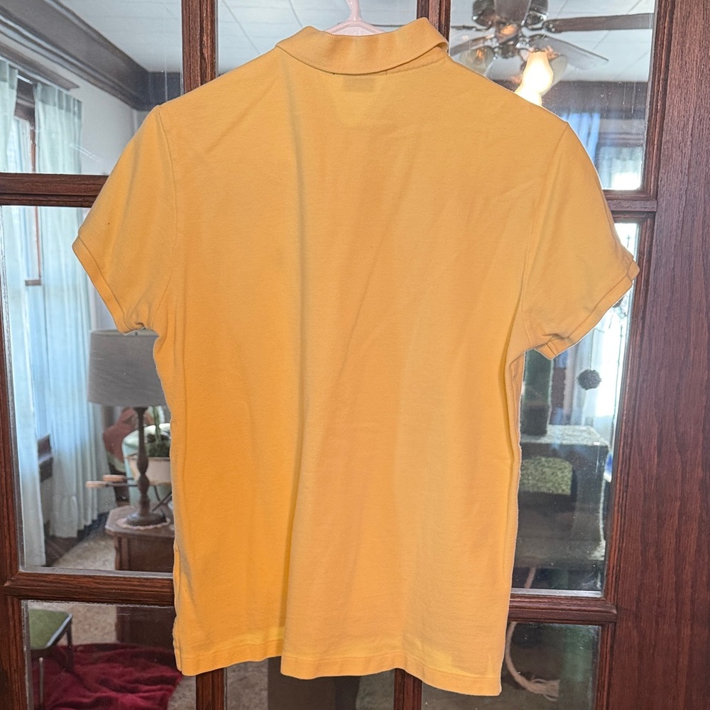 Ralph Lauren Girl Yellow Classic Fit Cotton Pique Short Sleeve Polo Shirt L14-16 - Picture 5 of 5